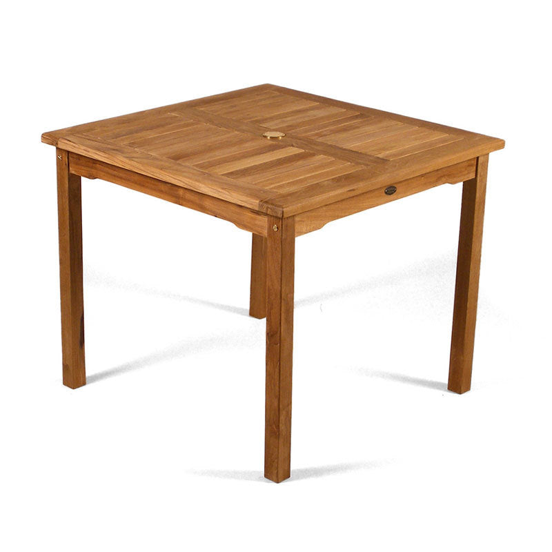 Square teak dining table store