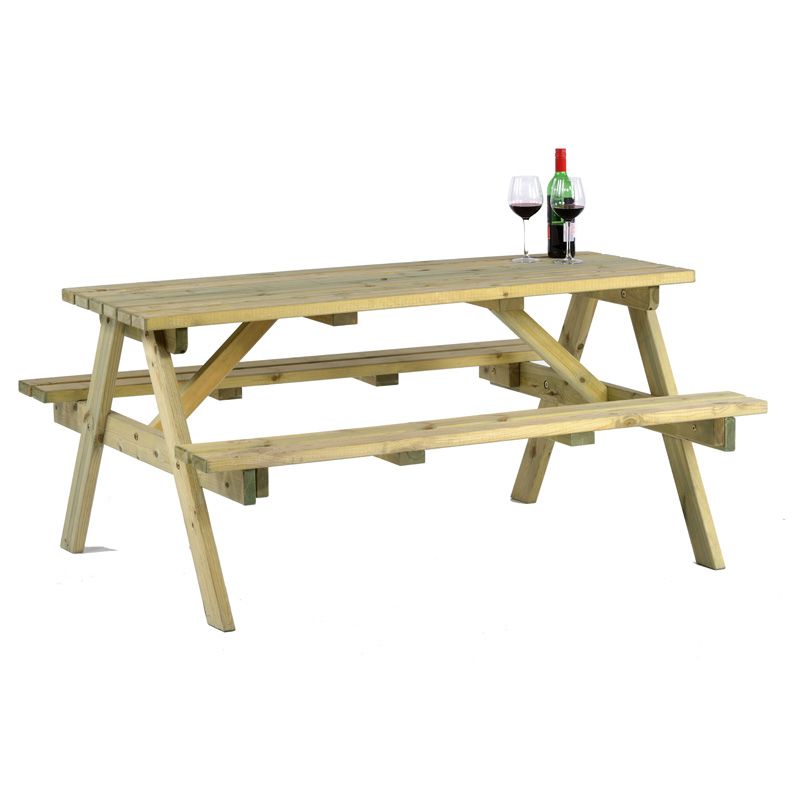 A-Frame 6 Seat Picnic Table Bench