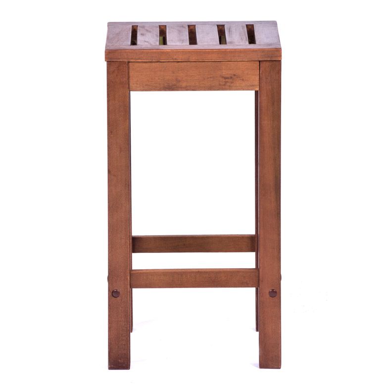 Hardwood Square Bar Table with 4 Bar Stools