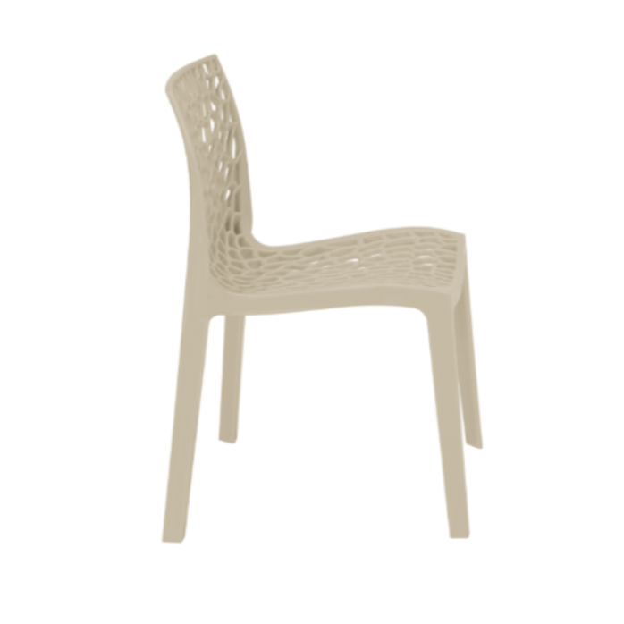 Neptune Polypropylene Bianco Jute Plastic Chair