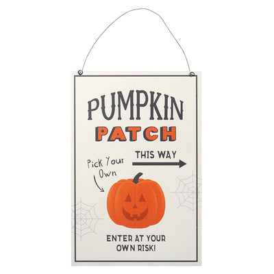 30cm Pumpkin Patch Hanging Sign