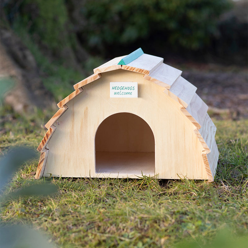 Wooden Hedgehog House and Wooden Butterfly House