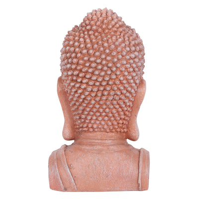 41cm Terracotta Effect Buddha Head Ornament