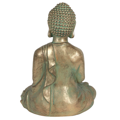 Verdigris Effect 52cm Sitting Garden Buddha