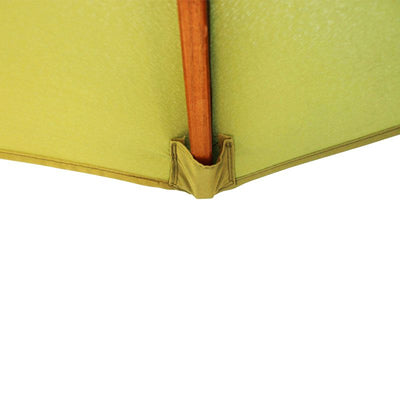 2.5M Parasol Hardwood Garden Umbrella, Light Green, Pulley Operated