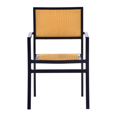 Rattan Arm Chair - Teak Look
