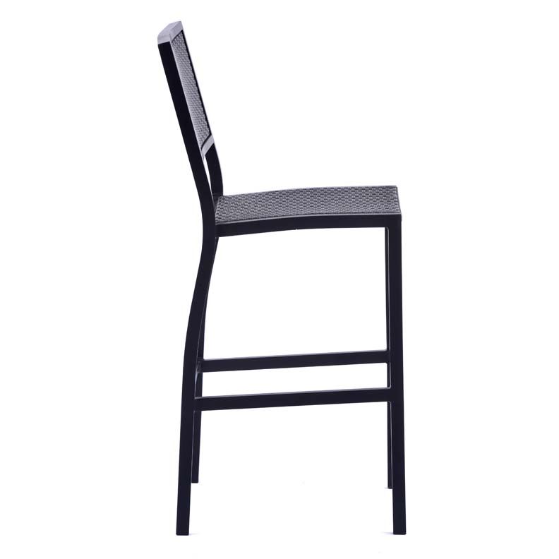 Rattan Bar Chair - Grey