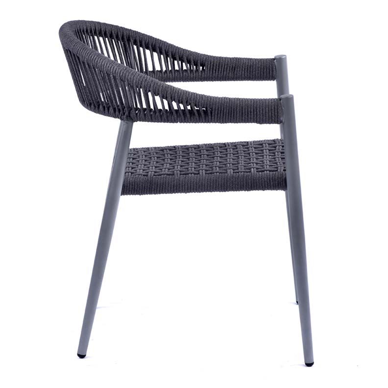Rope Weave Arm Chair - Grey