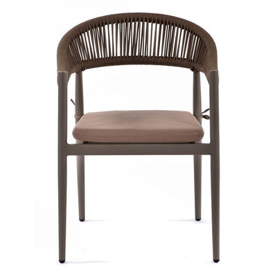 Rope Weave Arm Chair - Taupe