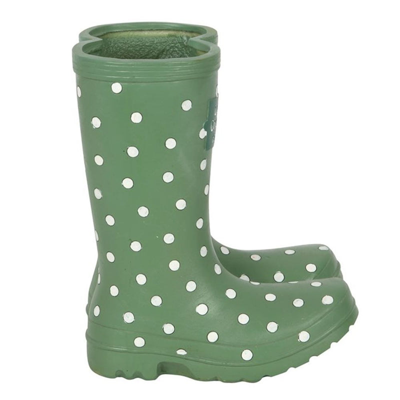 Light Green Welly Boot Planter