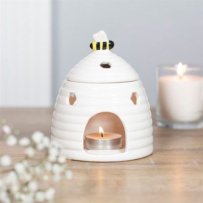 White Beehive Oil Burner