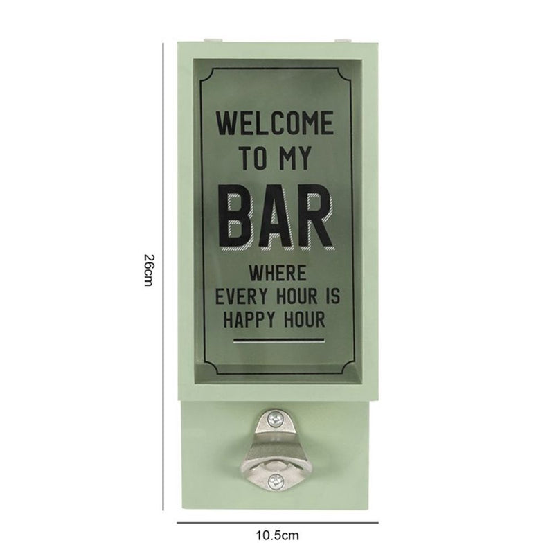 Green Garden Bar Bottle Opener Plaque