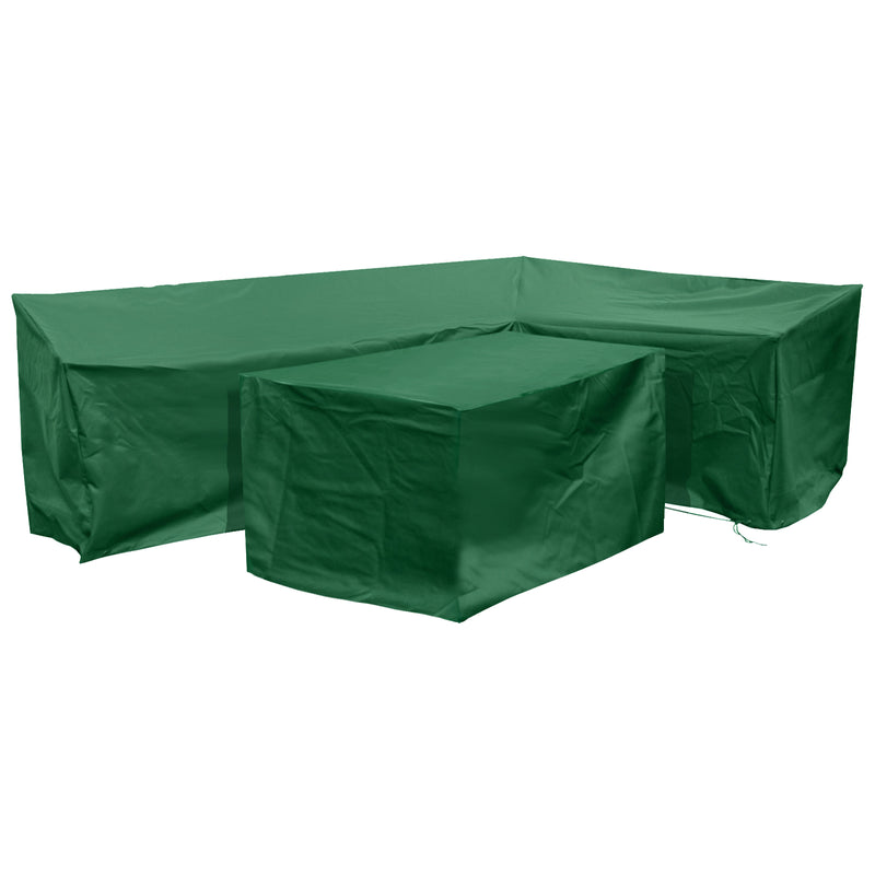 Cozy Bay Fiji Right-Side L Shape Dining cover Set in Green