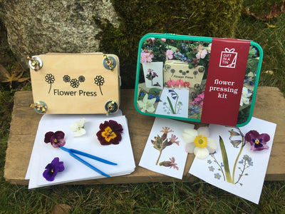 Flower Pressing Kit Contents and Tin