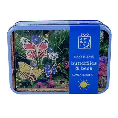 Butterflies and Bees Sun Catcher Kit Tin