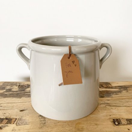 Grey Ceramic Pot