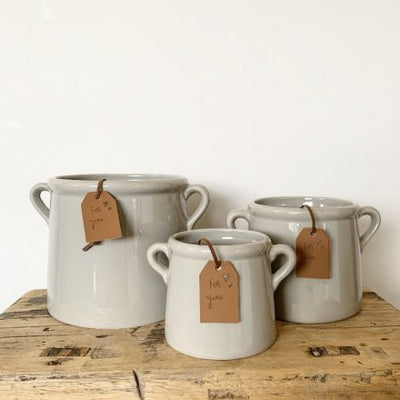 Grey Ceramic Pots