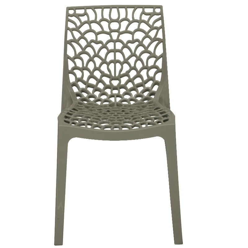 Neptune Polypropylene Pearl Grey Plastic Chair