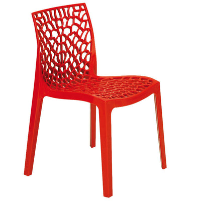 Neptune Polypropylene Rosso Red Plastic Chair