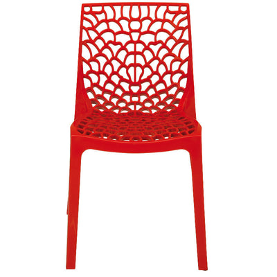Neptune Polypropylene Rosso Red Plastic Chair