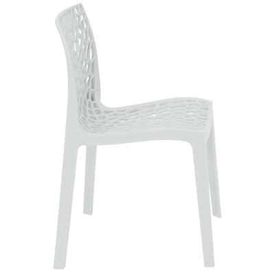 Neptune Polypropylene Bianco White Plastic Chair