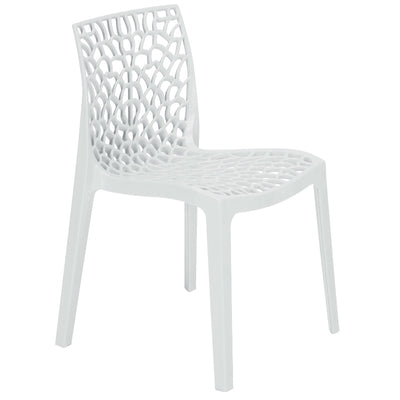 Neptune Polypropylene Bianco White Plastic Chair
