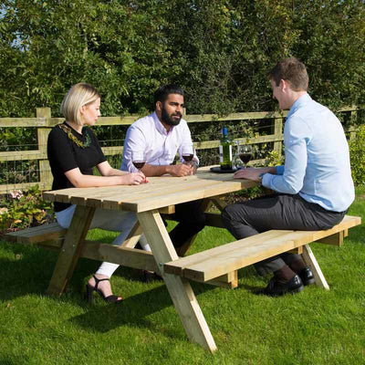 Picnic Table A Frame 6 Seat Timber 42mm Pressure Treated Pine