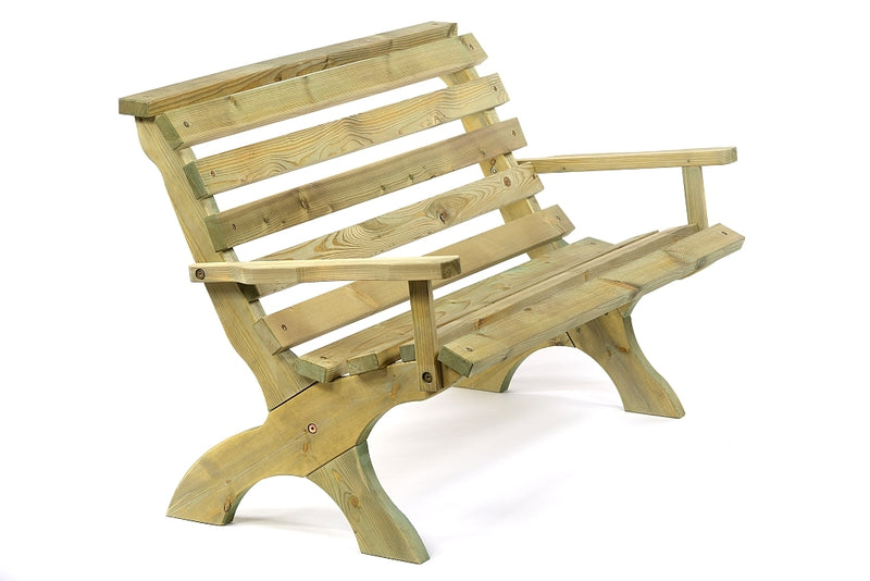 Lilly 3 Seater Bench With Arms