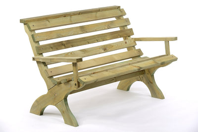 Lilly 3 Seater Bench With Arms