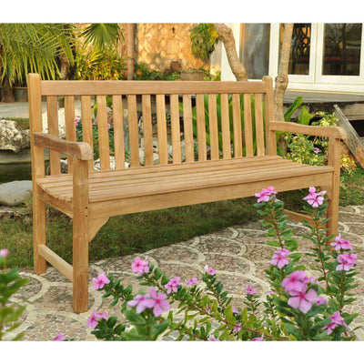 Elegant Grade A Teak 2 Seater Garden Bench 120cm