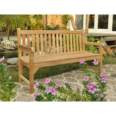 Elegant Grade A Teak Garden Bench 3 Seater 150cm