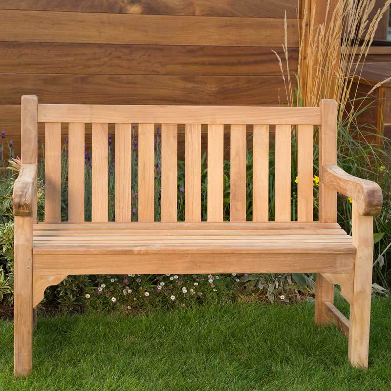 Premier Grade A Teak Garden Bench 2 Seater 120cm