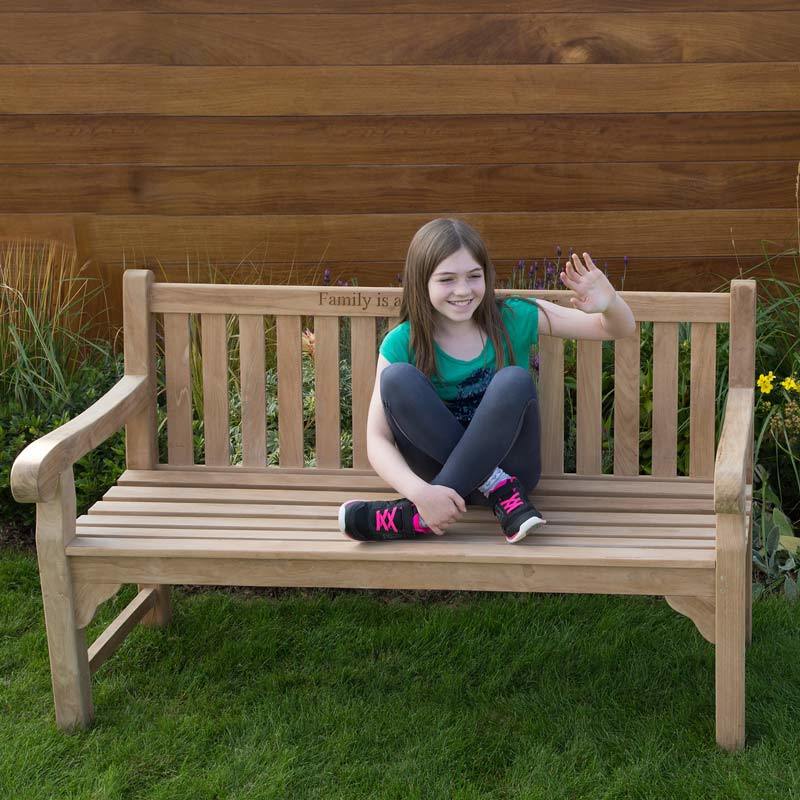 Luxury Grade A Teak Garden Bench 3 Seater 150cm