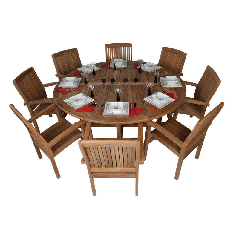 Large 8 Seat Outdoor Teak Dining Set