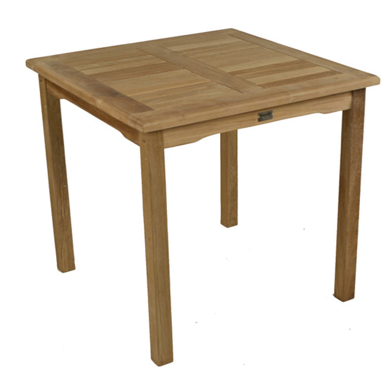 Bistro Style Square Teak Garden Table 80cm x 80cm