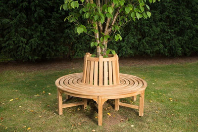 Small Circular Tree Seat Wooden Garden Bench