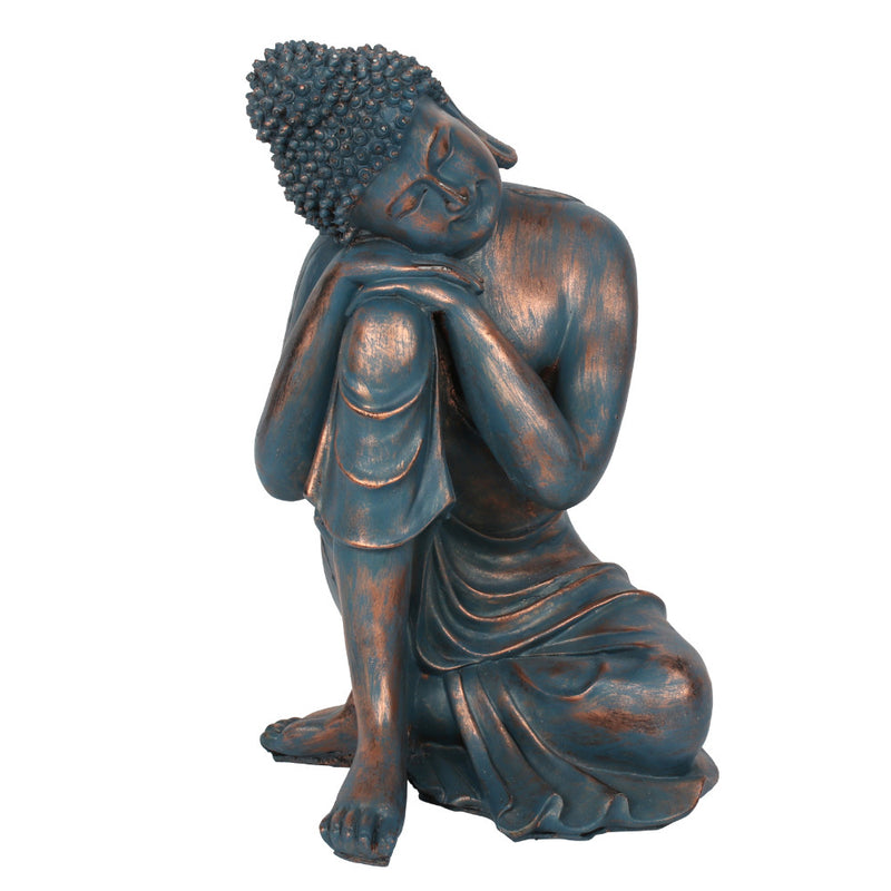 Blue Hands on Knee Buddha