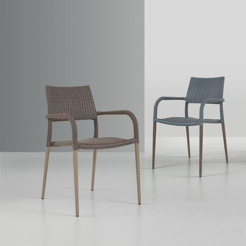 Rattan Arm Chair (Cream)