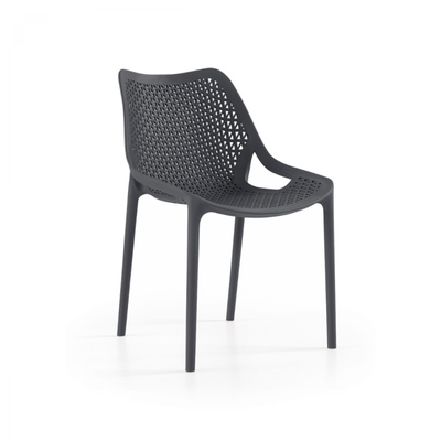 Side Chair - Durable Polypropylene Chair (Anthracite)