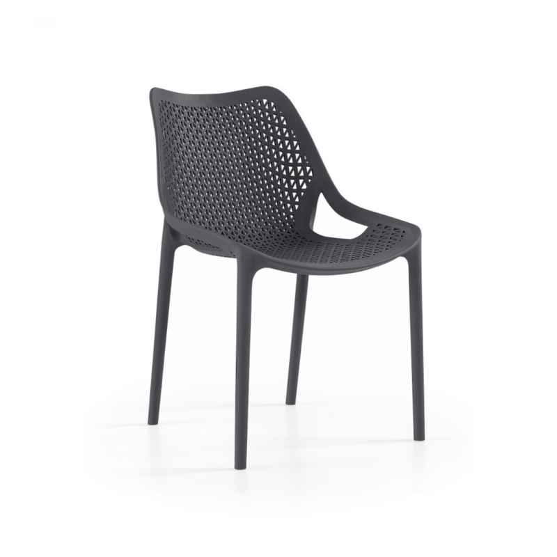 Side Chair - Durable Polypropylene Chair (Anthracite)