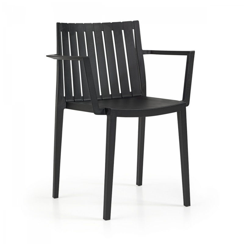Anthacite Arm Chair - Durable Polypropylene