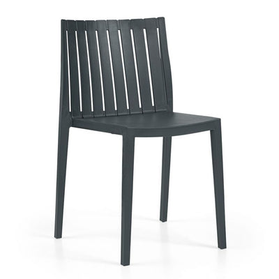 Anthacite Side Chair - Durable Polypropylene