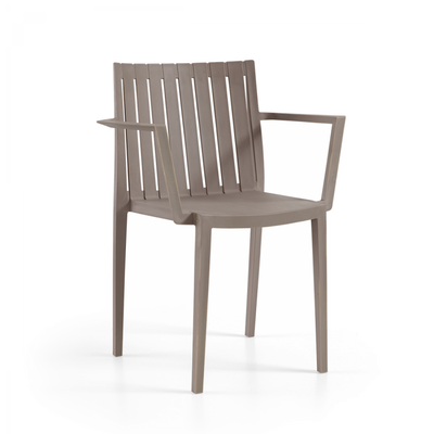 Durable Polypropylene Chair (Taupe)