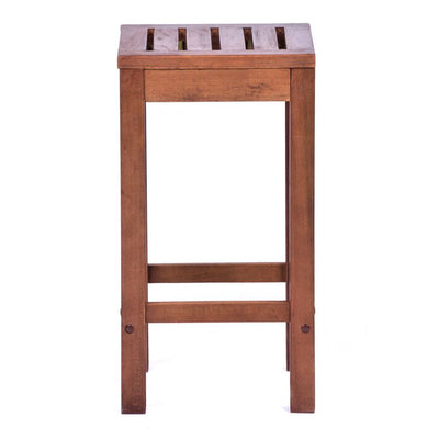 Hardwood Square Bar Table with 2 Bar Stools