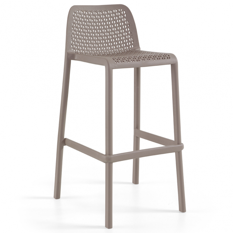 Durable Polypropylene High Chair (Taupe)
