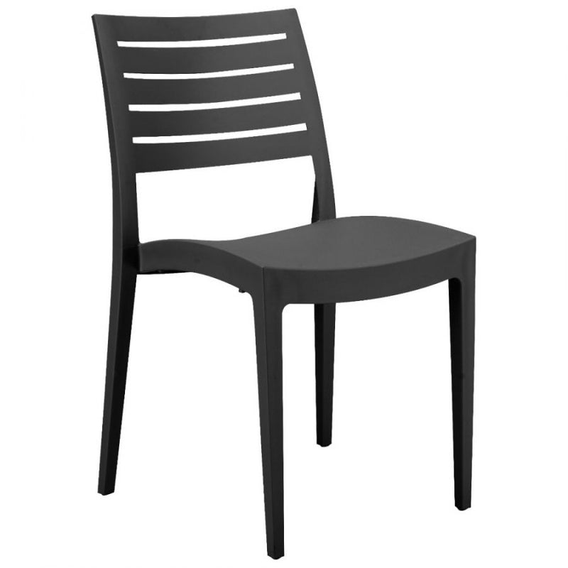 Mars Stacking Side Chair - Anthracite
