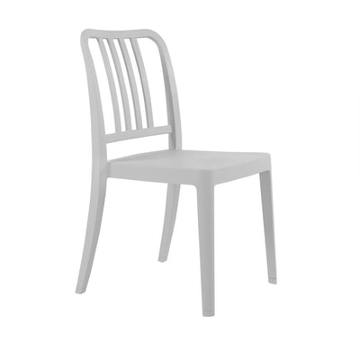Varia Durable Polypropylene Side Chair - Grey