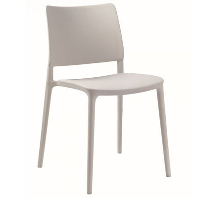 Durable Polypropylene Side Chair - Stackable - Grey