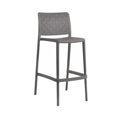 75cm Bar Chair - Durable Commercial Polypropylene - Taupe