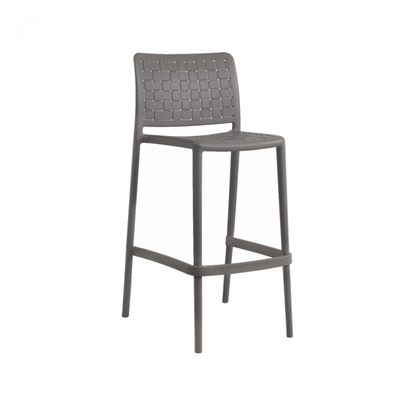 65cm Bar Chair - Durable Commercial Polypropylene - Taupe